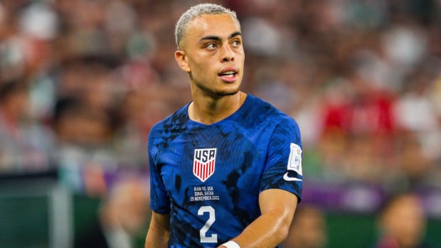 Sergino Dest playing for the U.S.